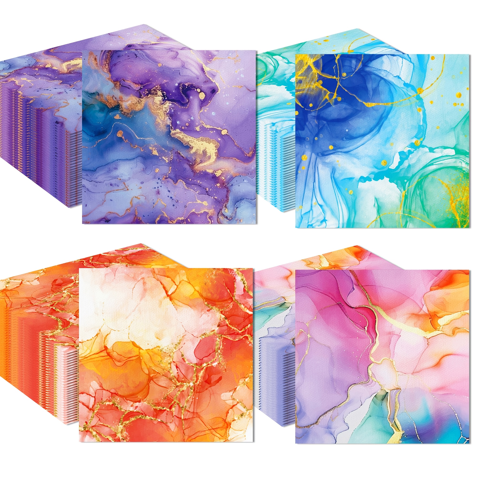 E-shop Packung mit 20 Servietten im -Goldverlauf-Hahnenschwanz-Design – Geeignet für Hochzeiten, Geburtstage, Babypartys | Elegante,