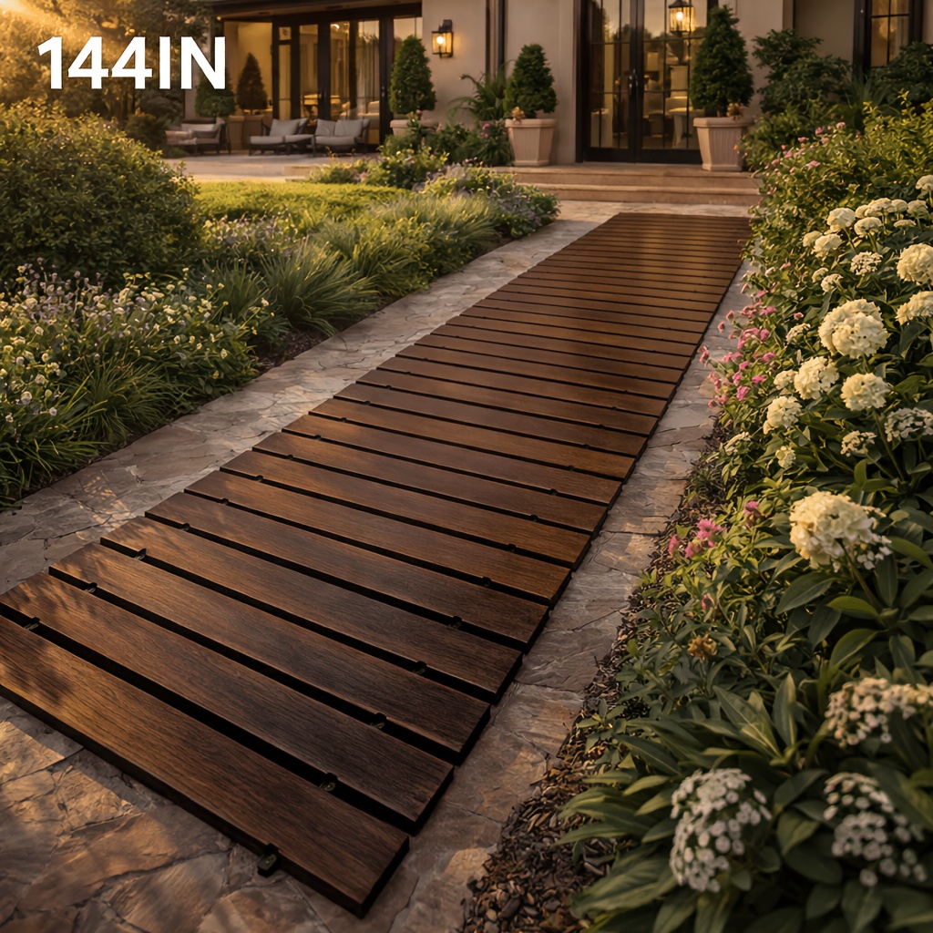 TEMU Flexible Garden Lawn Edging Border, Heavy-duty Landscape Edge Barrier For Yard Flower Beds Driveways, 12-288 Inch Length Options