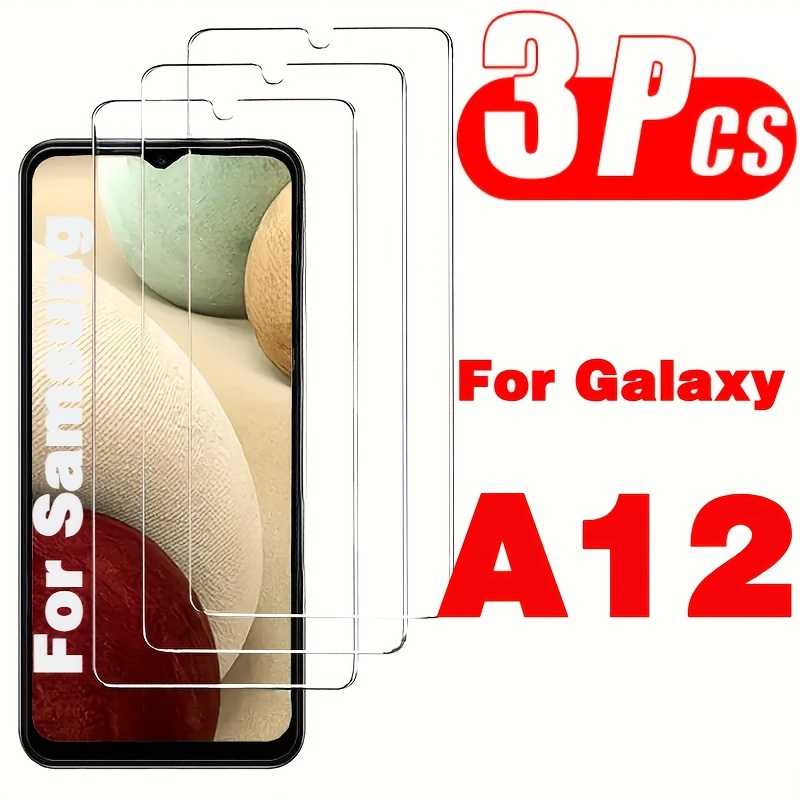 

3-pack Tempered Glass Screen Protectors A12 4g, High-definition Glossy Finish, Shatterproof Display Guard Film