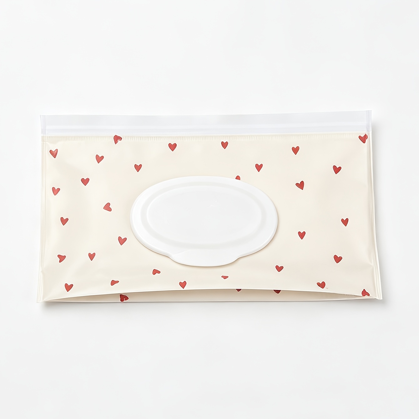 TEMU Reusable Wipes Bag, Sealed Flap Design, Portable Fillable Wipes Case, -shaped Printed Travel Wipes Organizer, Lightweight Wipes Holder, Suitable
