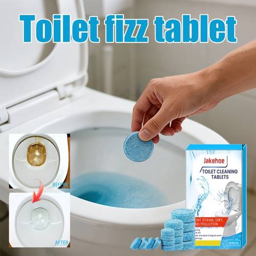 16pcs powerful dissolving toilet polishing effervescent tablets removes urine scale yellow stains and black limescale polishes and brightens the glazed surface for whitening eliminates odors stains and scale in bathroom toilets