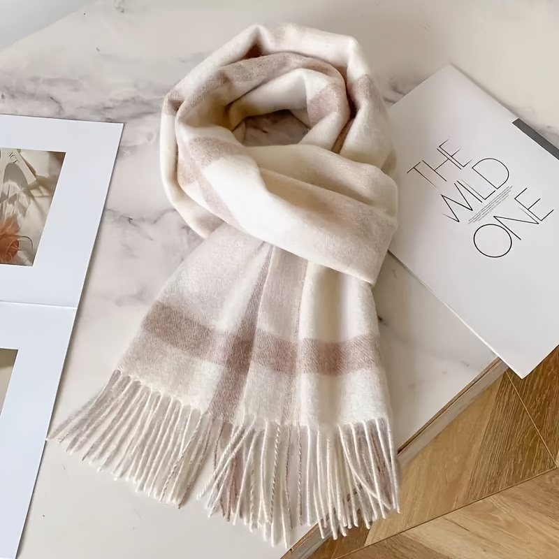 Image of Australian Scarf - Retro Striped Unisex Winter Warm Scarf