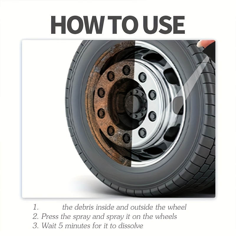 Powerful Metal Rust Remover Spray for Chrome, Iron, Alloy, and Steel Surfaces – Safe on Plastic and Rubber, Ideal for Automotive and Househo