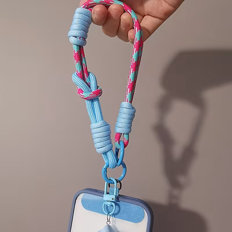 1pc dopamine short lanyard phone strap wrist strap camera accessory pouch pendant keychain Product details 9