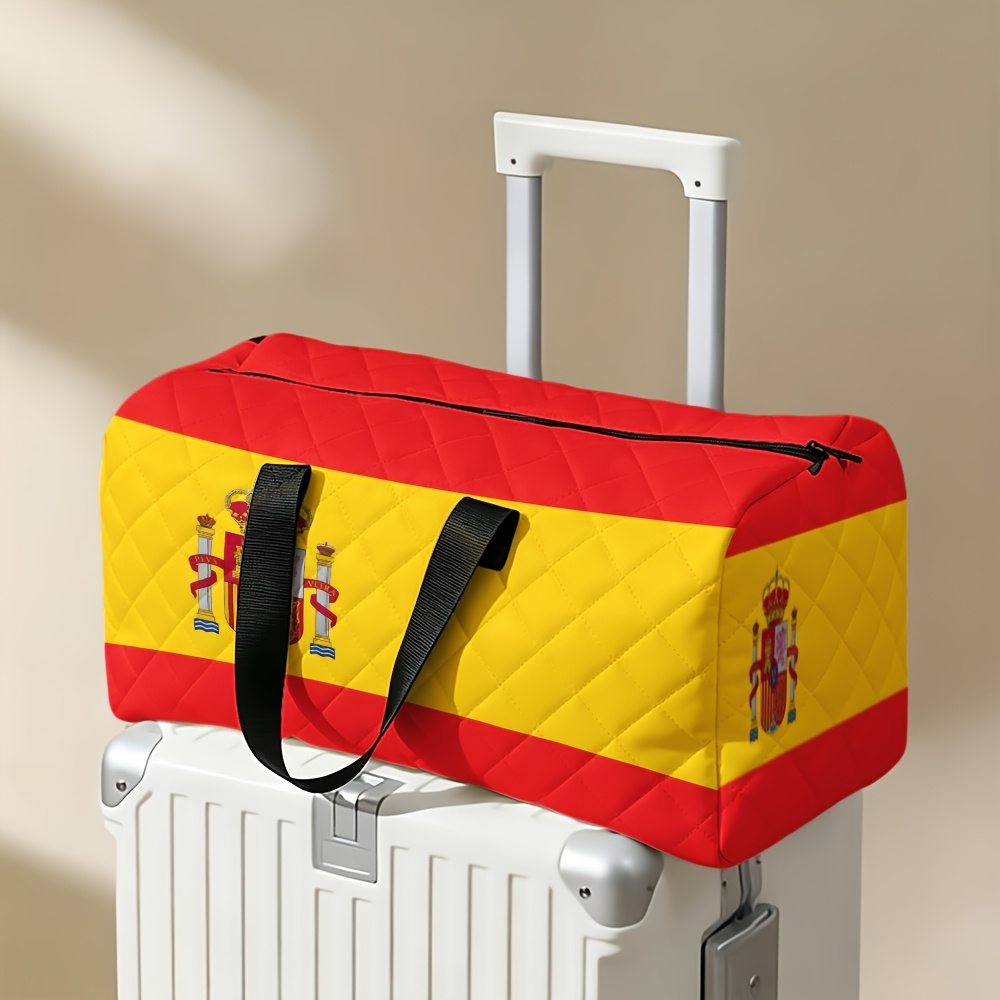 TEMU Bolsa de viaje tipo portátil con estampado de 2D y elegante diseño de de España, 2D