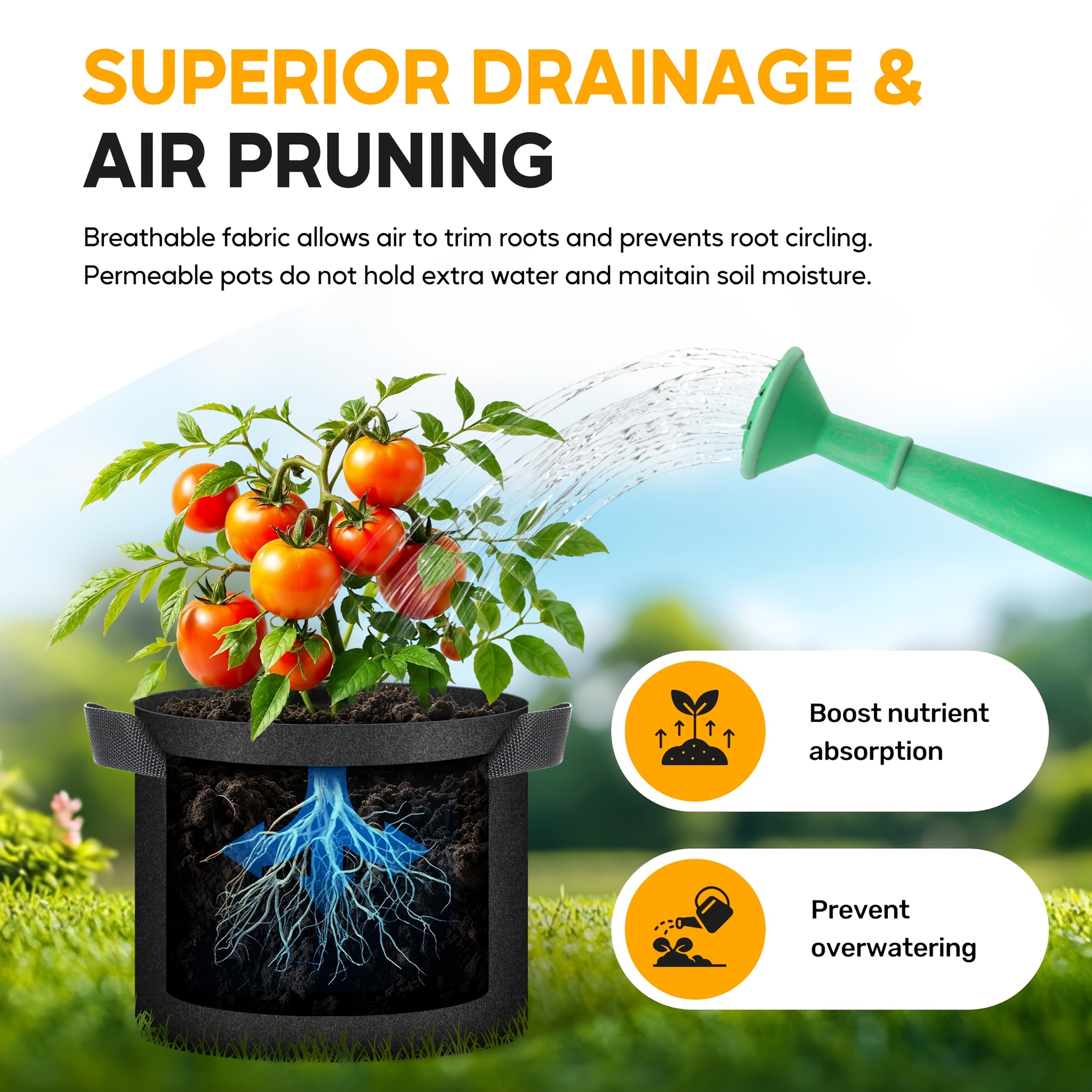 Fluffy Dream Heavy-Duty Plant Grow Bags