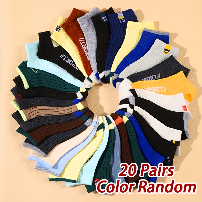 E-shop 20 Paar Kinder-Sportsocken, geeignet für den täglichen Gebrauch