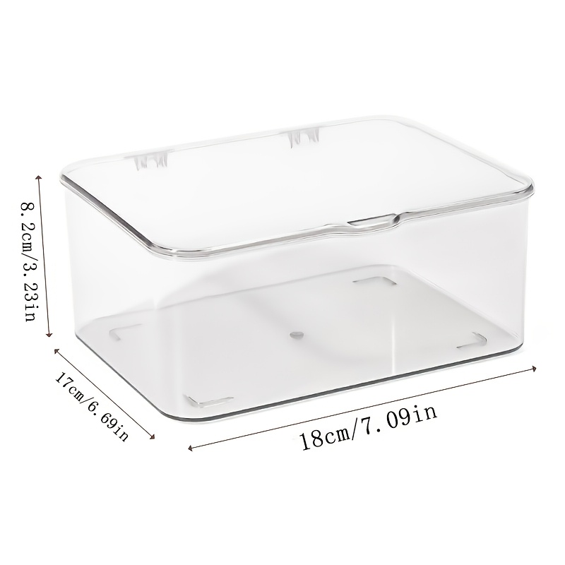 Image of Acrylic Transparent Storage Box - Shell Design Multi-functional Storage Box, Suitable For Home, Office And Bathroom Essentials