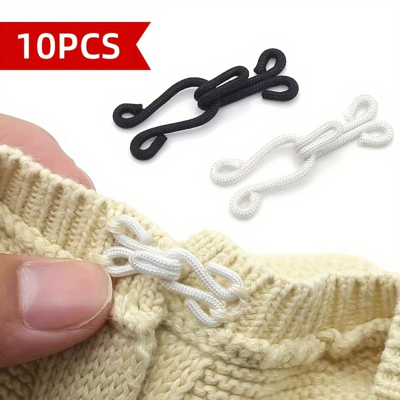 

10pcs Invisible Clothing Hooks - Versatile Sewing Buttons For Underwear, Jeans, Skirts & More - Diy Craft Accessories , Clothes Clasp, Bra