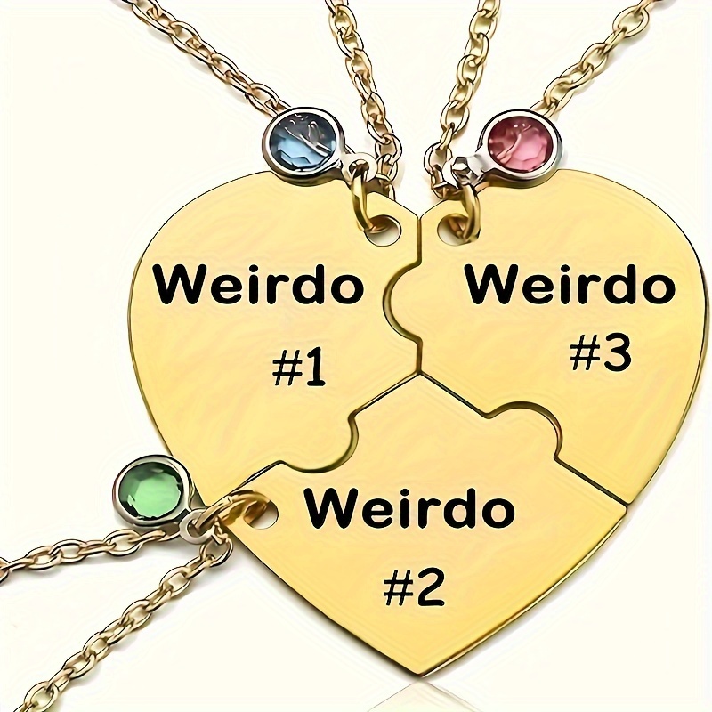 

Necklace, Weird Friends Necklace, Necklace, Sister Jewelry