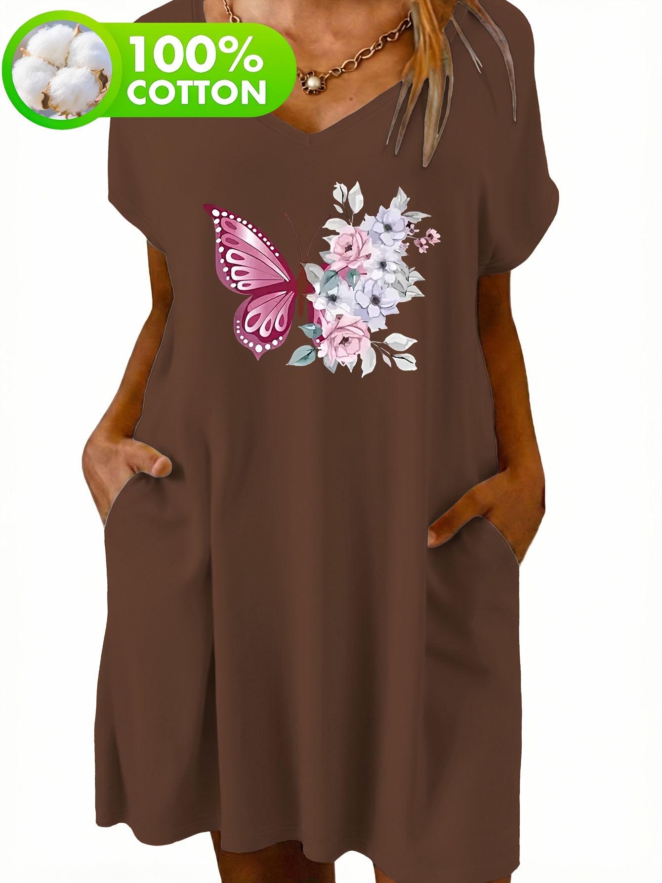 cotton night dress online sri lanka Night Dress Set - Hazel (Peach)