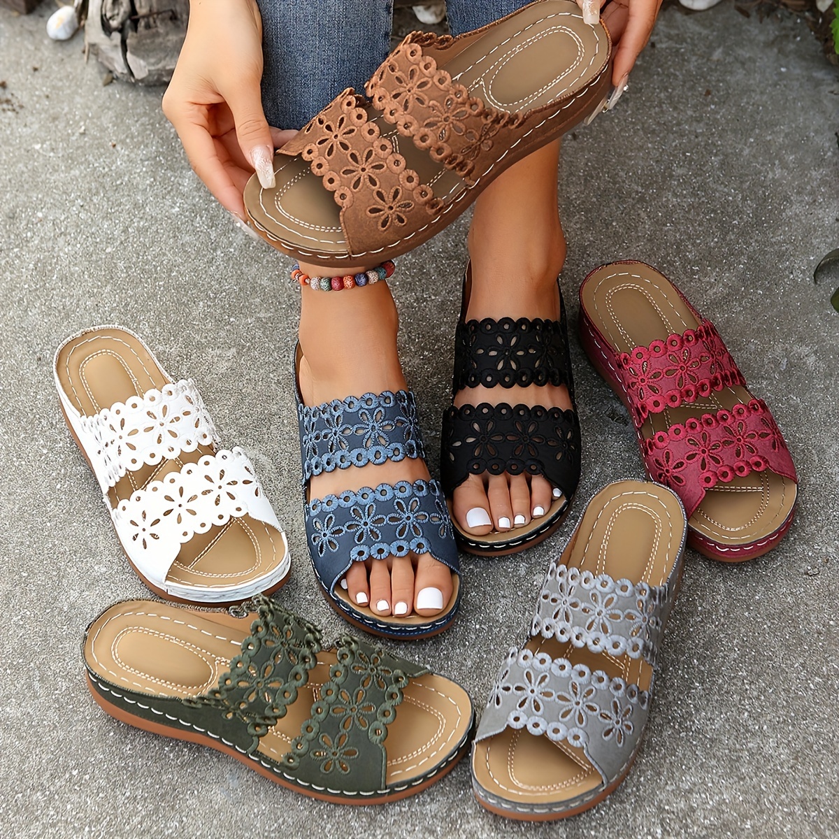 Para Juanetes Sandalias Planas Pies Bonitos Con Sandalias - Main Image