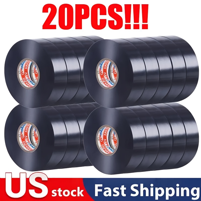 TEMU A Set Of Rolls Of High-quality Pvc Electrical Tape, Resistant To Fire And Water, Ideal For Electricians And Suitable For Indoor And Outdoor