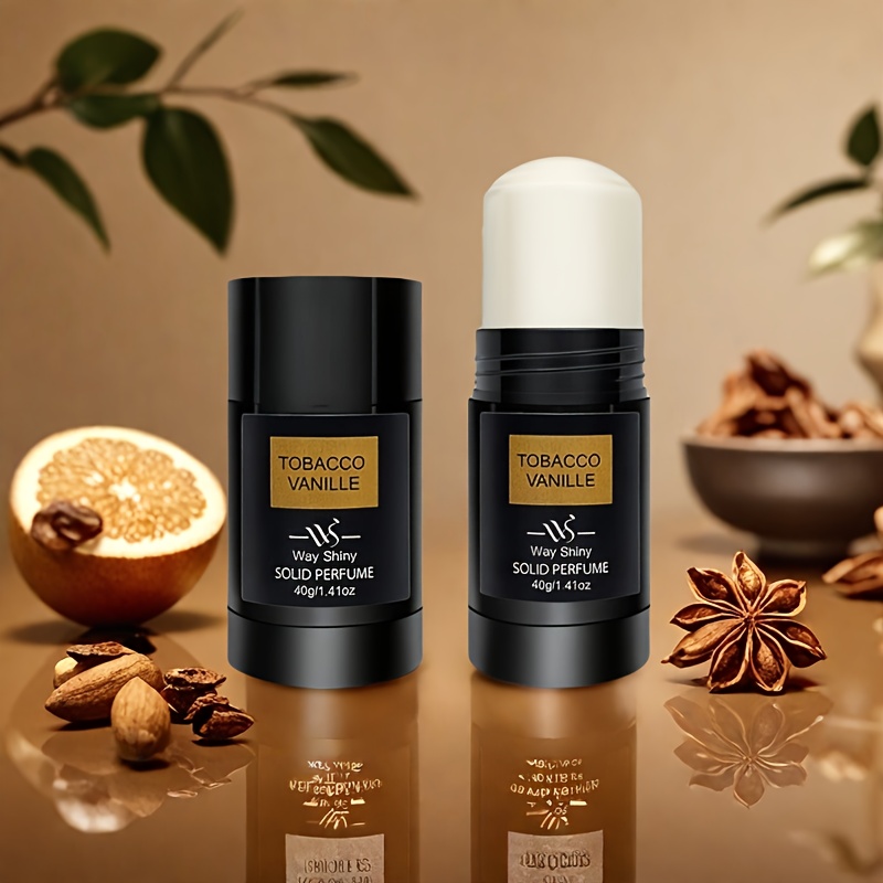 QXG29 Men'S Solid Perfume - Long-Lasting Oriental Fragrance with Woody, Vanilla, Cocoa, Spices & Dried Fruits Notes, Travel-Friendly Luxury Cologne Stick for Everyday & Special Occasions, Elegant Black Bottle - Ideal Gift for Him, Men'S Fragrance, Sophisticated Design, Natural Ingredients, Woody Scent, Stylish Men, Daily Wear Scent, Modern Scent, Highquality Ingredients, Professional Men