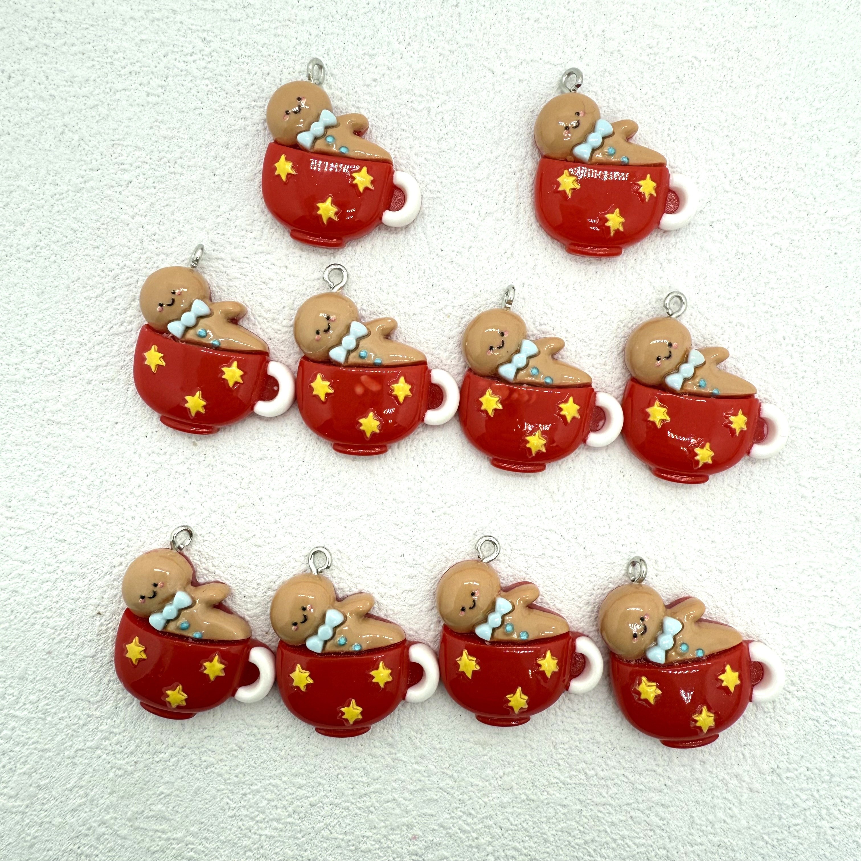 

10pcs In Cup Pendants For Making, For , Necklaces, Purse & Keychain , No , Personality