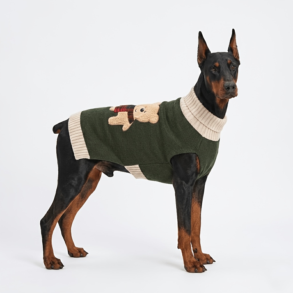 Image of Christmas Sweater Pet Pullover Jumper Cat Apparel Winter Dog Hoodie Sweatshirts Warm Dog Sweatshirt Dog Clothes For Dogs Boy Girl Coat Clothing Puppy Cat Costume