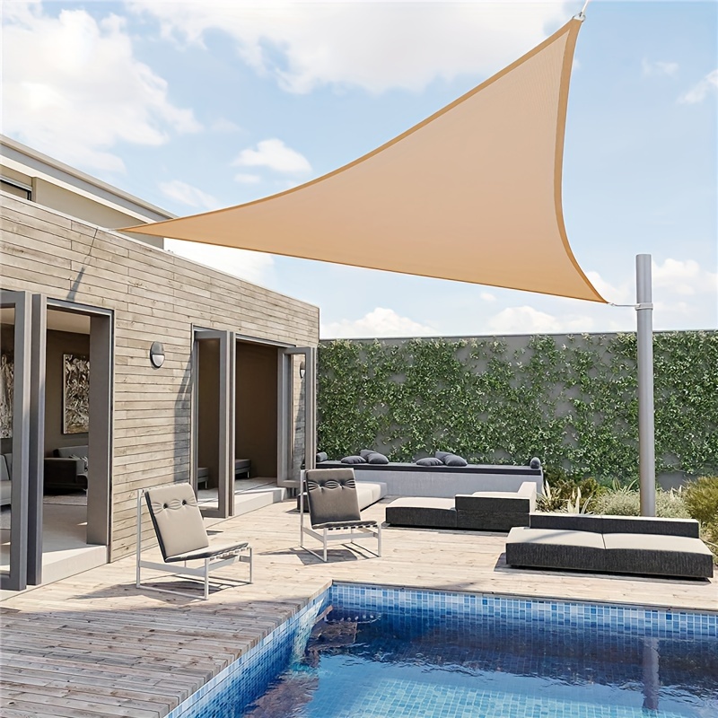 

Easy-install Waterproof & Uv-resistant Triangle Sunshade - Perfect For Patios, Gardens & Backyards