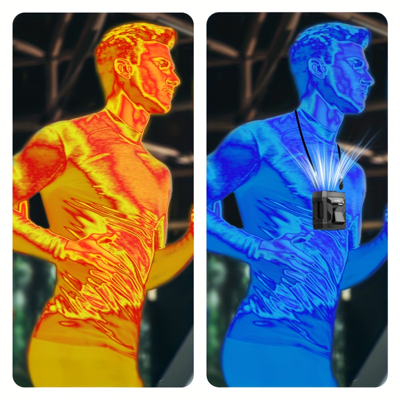 Outdoor Belt-mounted Portable Rechargeable Fan, Long Life, 4-speed Adjustable Wind Speed, With LED, SOS Lights, Wearable Belt Fan, Suitable For Construction Sites, Farms, Travel, Fishing, With Bracket Can Be Placed On The Phone, A Gift For The Ladies