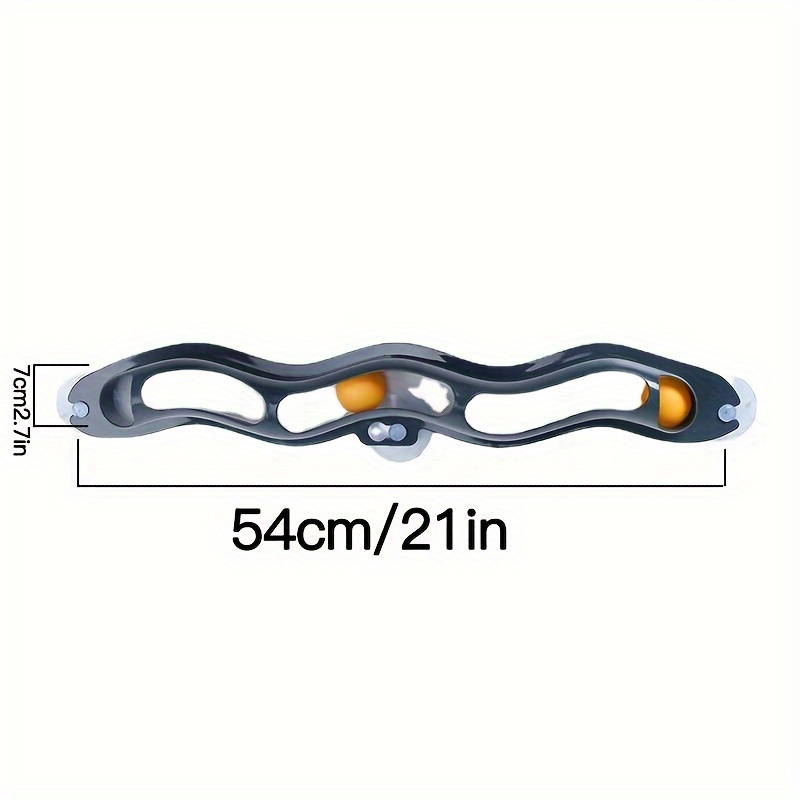 Balle Interactive à Ventouse pour Chats et Chiens avec Poteau à Griffer - Balle en Plastique pour Grimper aux Fenêtres, Jeu de Puzzle et de Taquinerie pour Chats et Petits Chiens