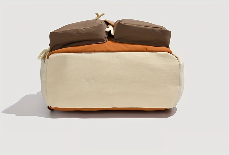 Vintage Bear Pattern Backpack With Buckle For Daily Travel School_voghion.com