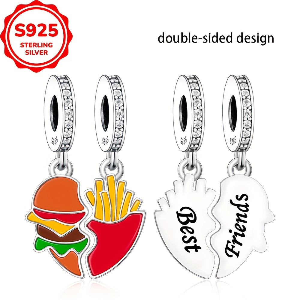2pcs Combination Best Friend Pendant Set