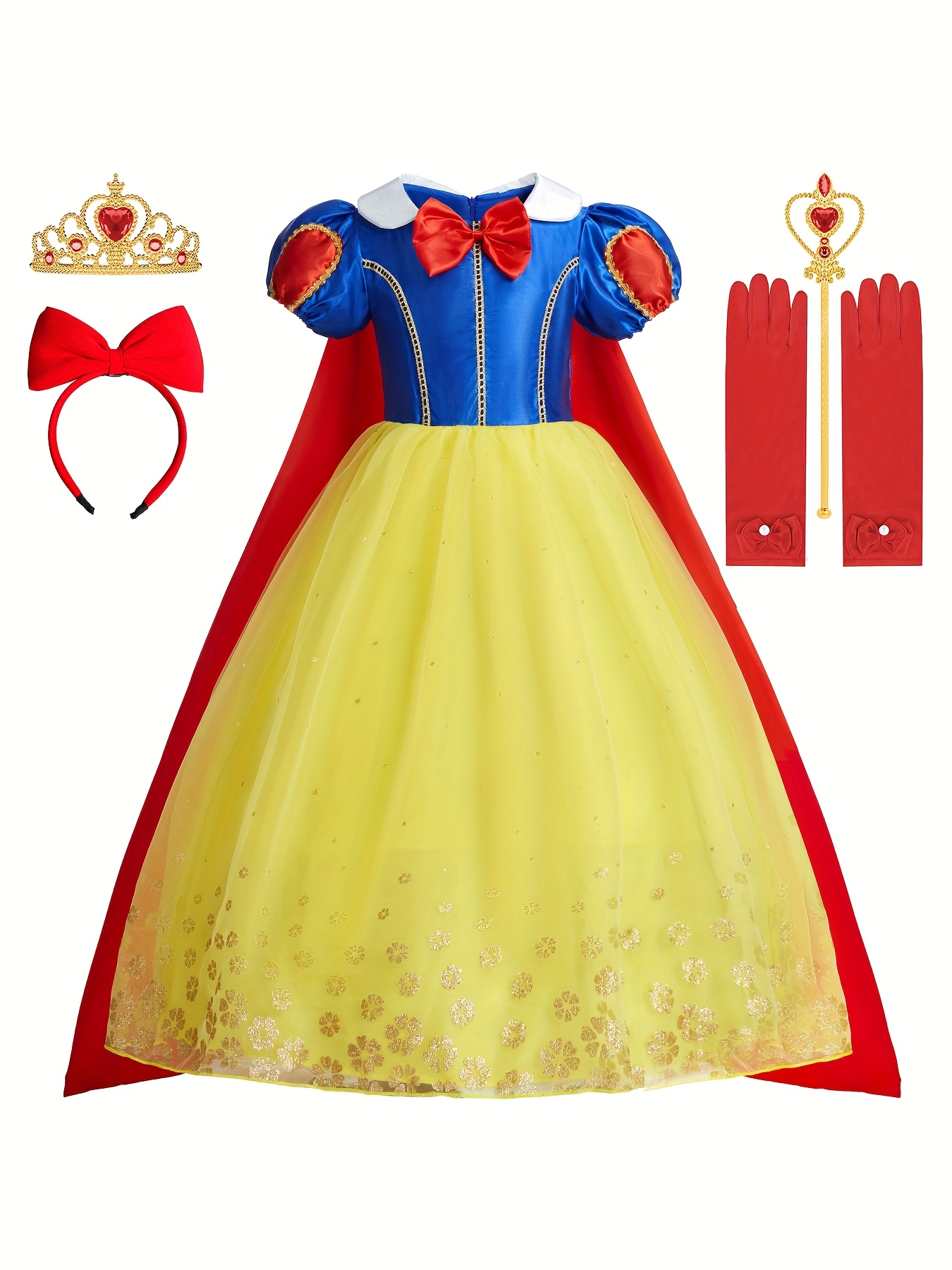 strapless open back dress Fancydresswale Belle Princess Girls Dress Party Summer Cosplay Baby –  fancydresswale.com main image 1