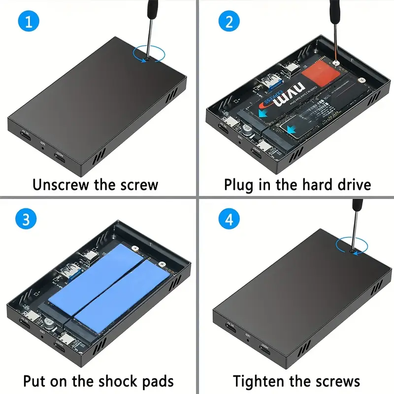 a dual slot hard drive docking station compatible Temu United