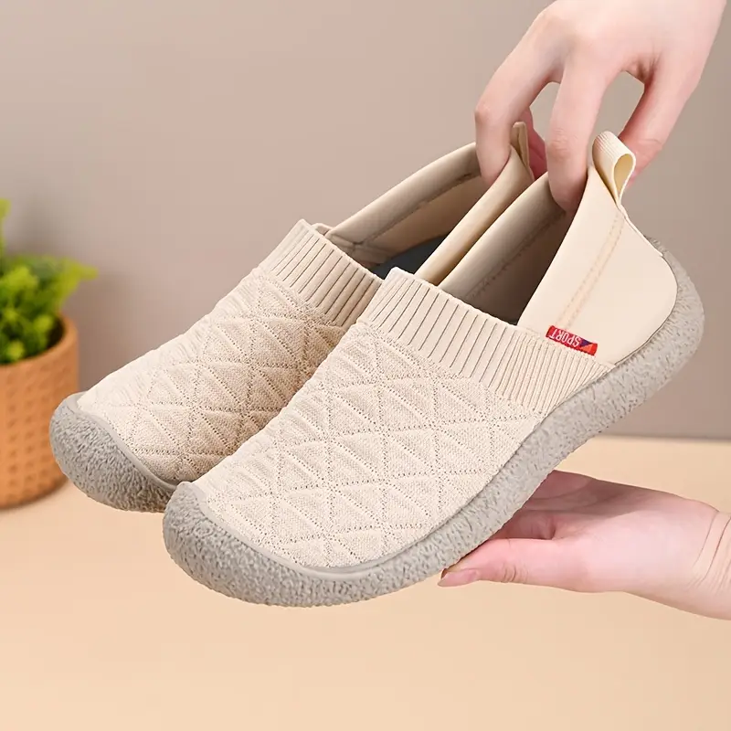 Knit Slip-On Loafers