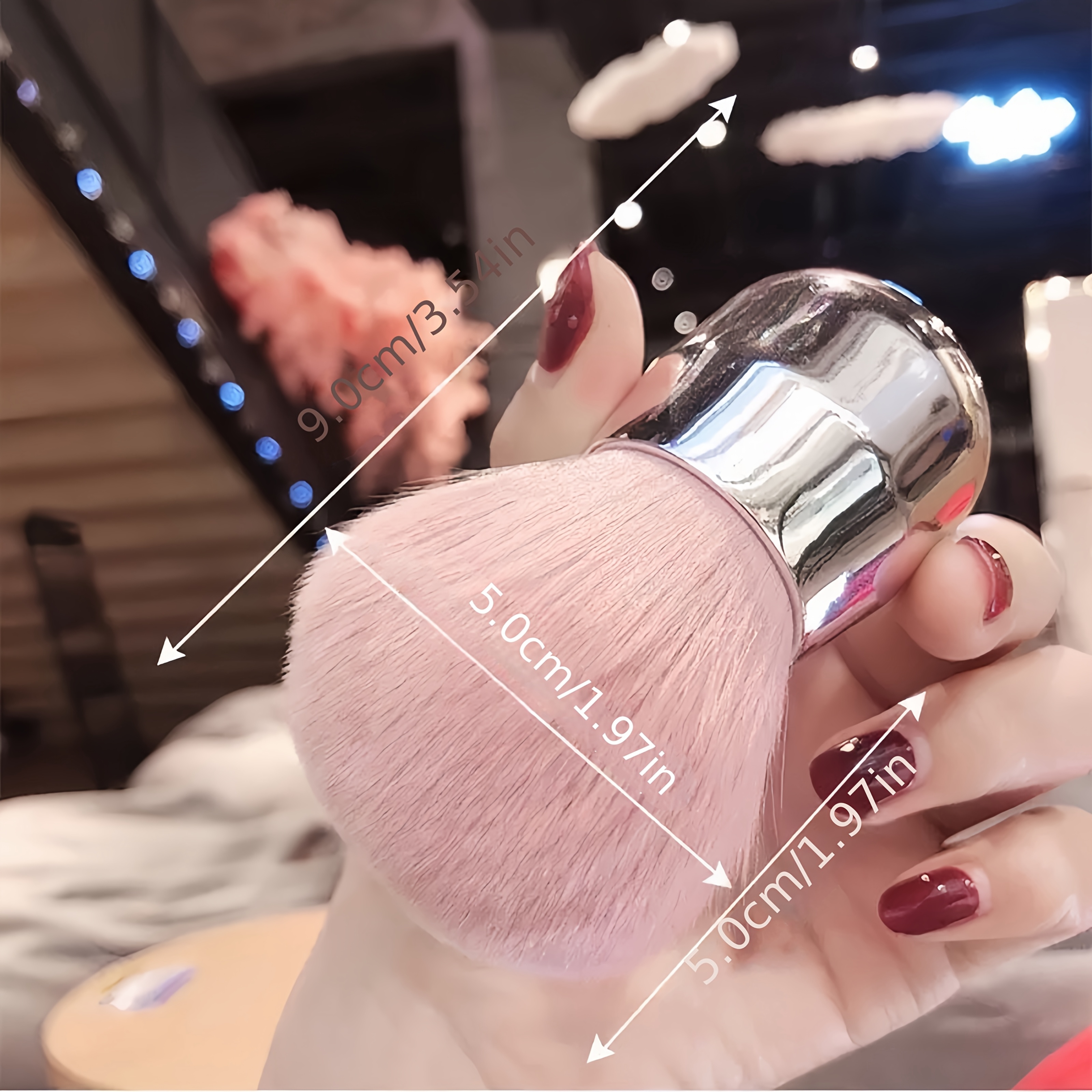 Soft Nail Art Dusting Brush for Manicure and Pedicure