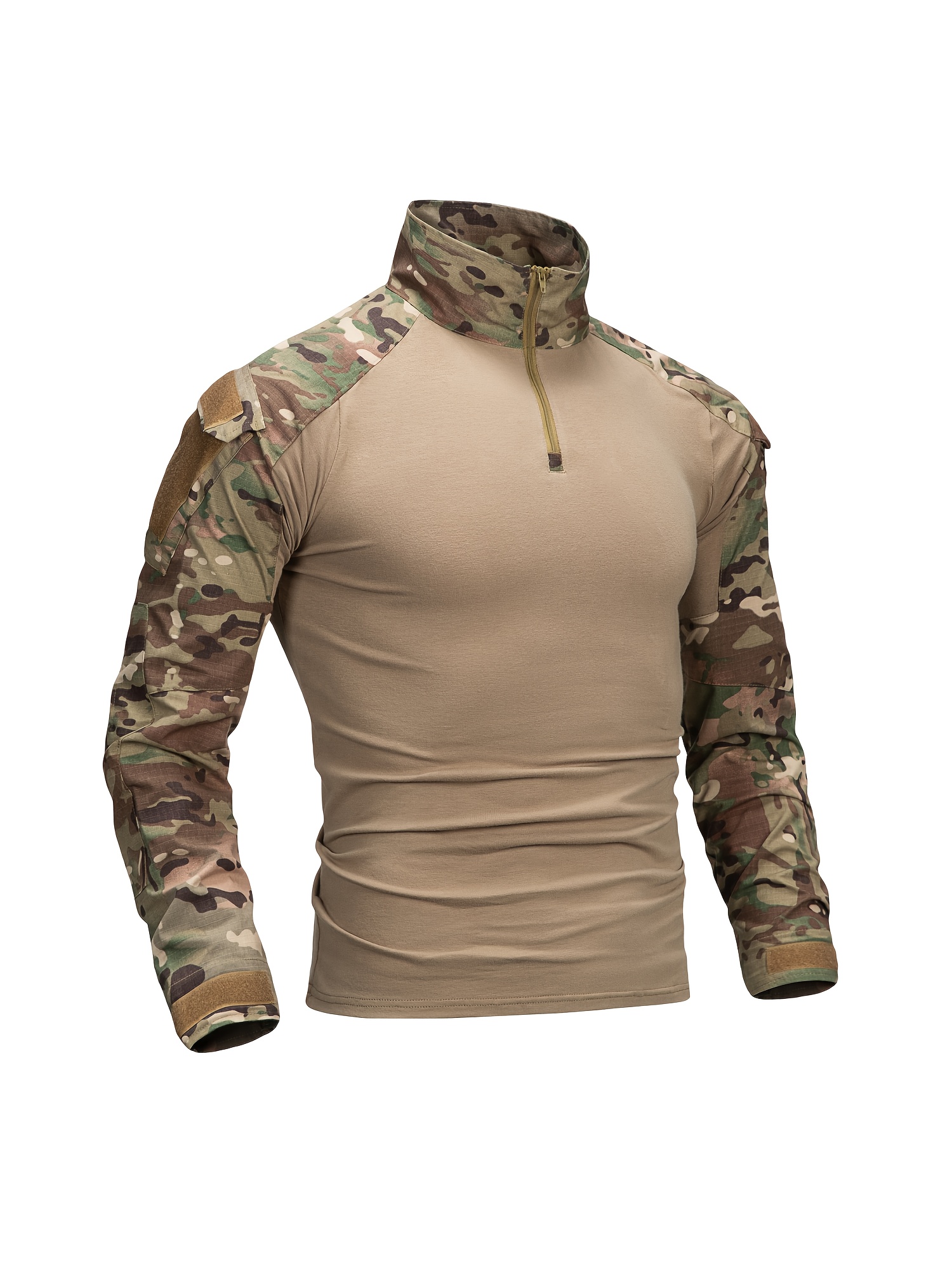 関送込 Camouflage Clash Rolled Cuff Tee combat shirt sold on Temu Japan