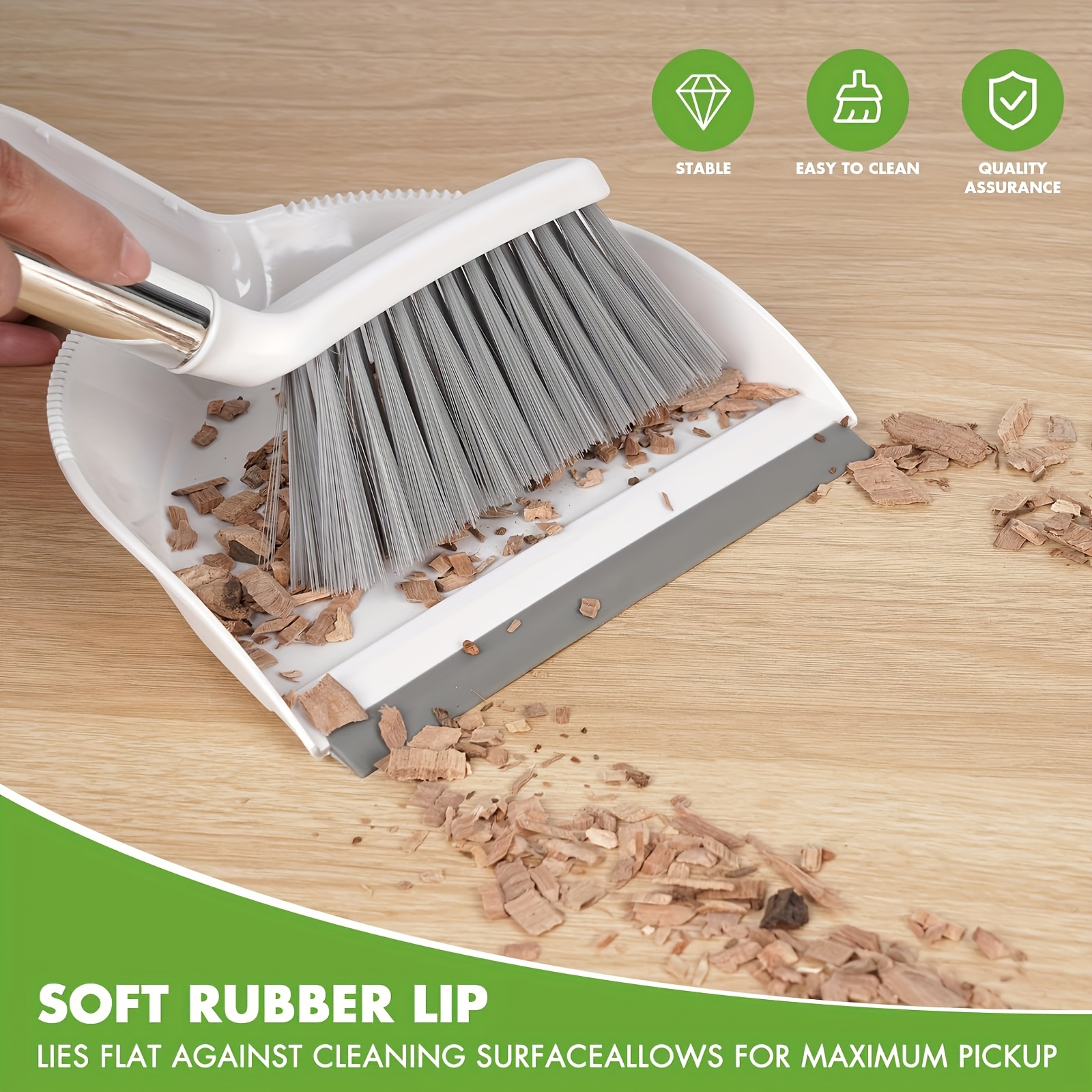 TEMU Car Interior Cleaning Mini Broom And Dustpan Set, Small Brush And Dustpan Set, For Car , Homes, Desks, Kitchens, Pet Cleaning