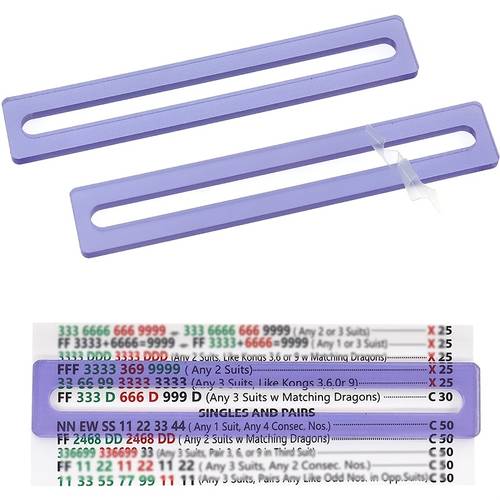 item picture finder 2 pack bright colored mahjong rules assistant reader beginner friendly mahjong accessory