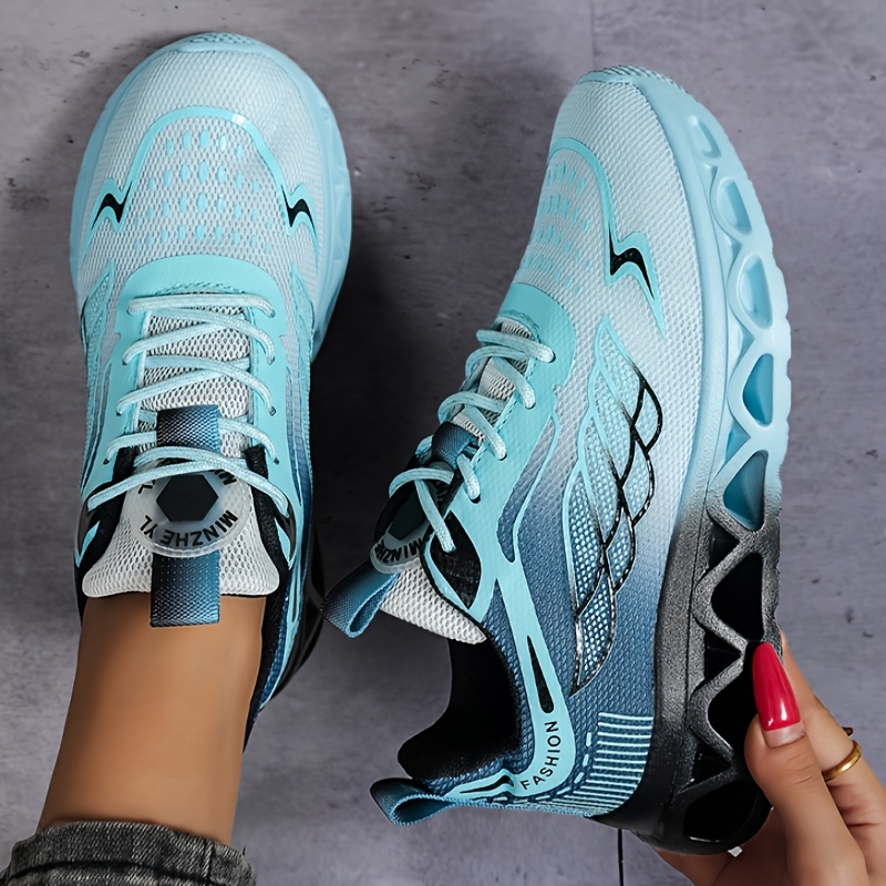 Image of Women's Breathable Mesh Low-top Sneakers - Comfortable Lace-up Casual Shoes, Versatile For Casual Attire, Modern Sneakers, Sneakers For Women, Running Shoes, Women Shoes