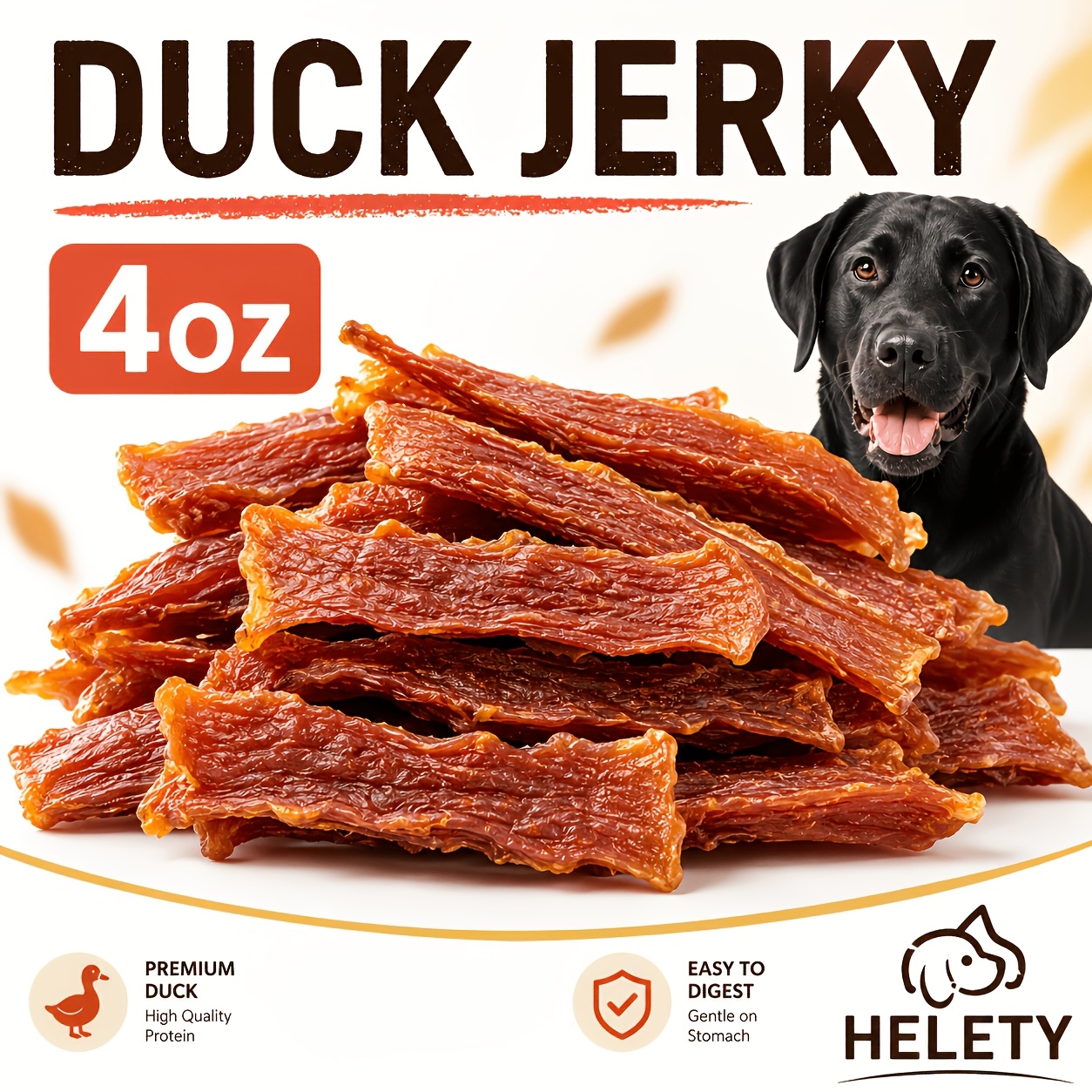 TEMU Dog Treat-duck Jerky For Dogs, Duck Jerky Dog Treats For Training And Daily Reward, Meat Snacks For Puppies And Adult Dogs, Small Medium And