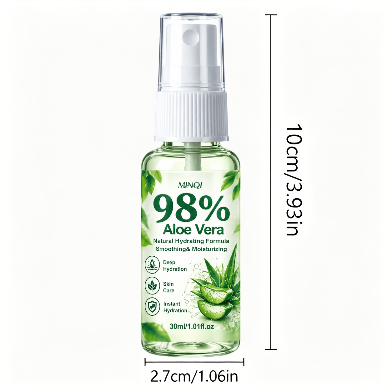 Fast-Absorbing 98% Aloe Vera Hand and Foot Moisturizing Spray