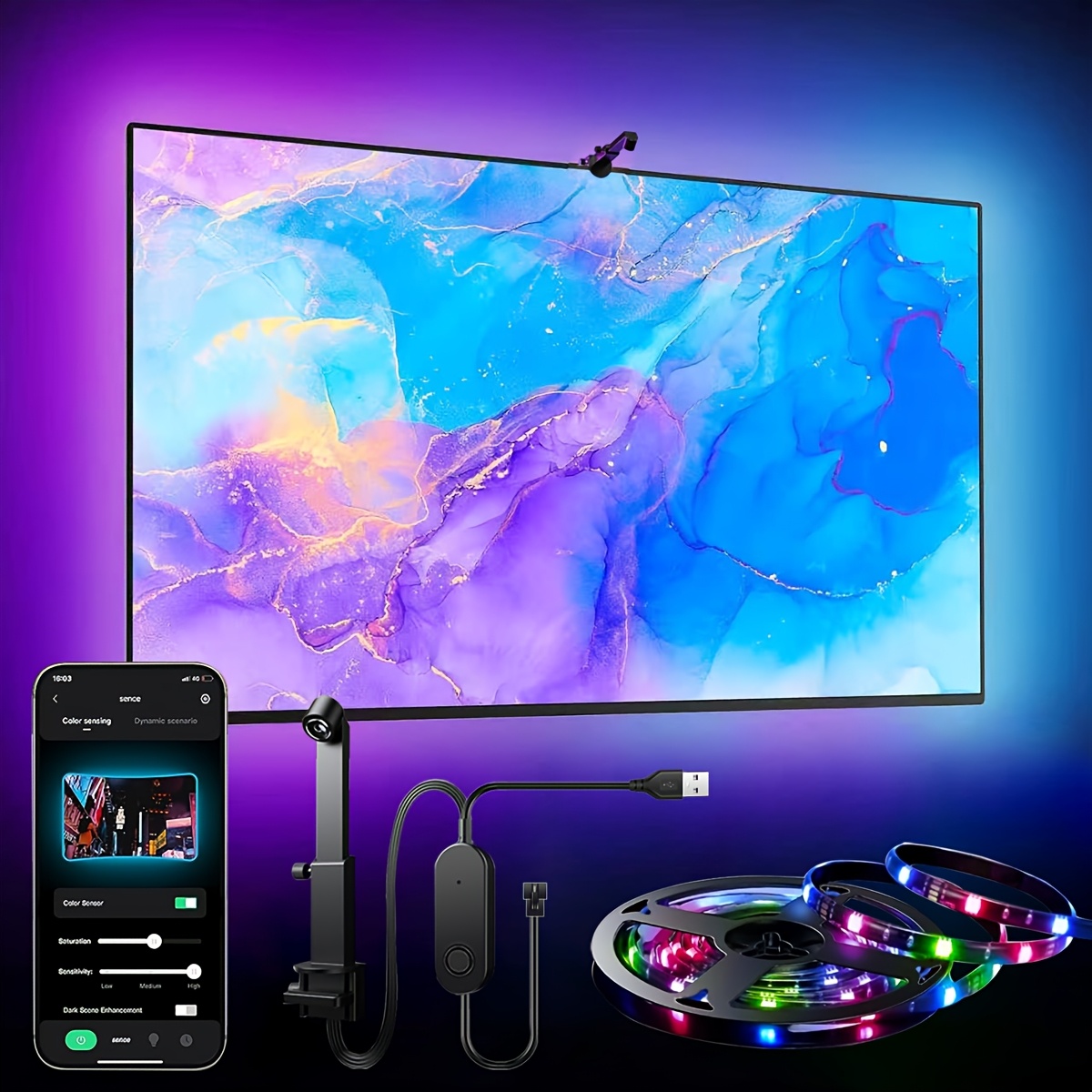 pc lights sold on Temu United States