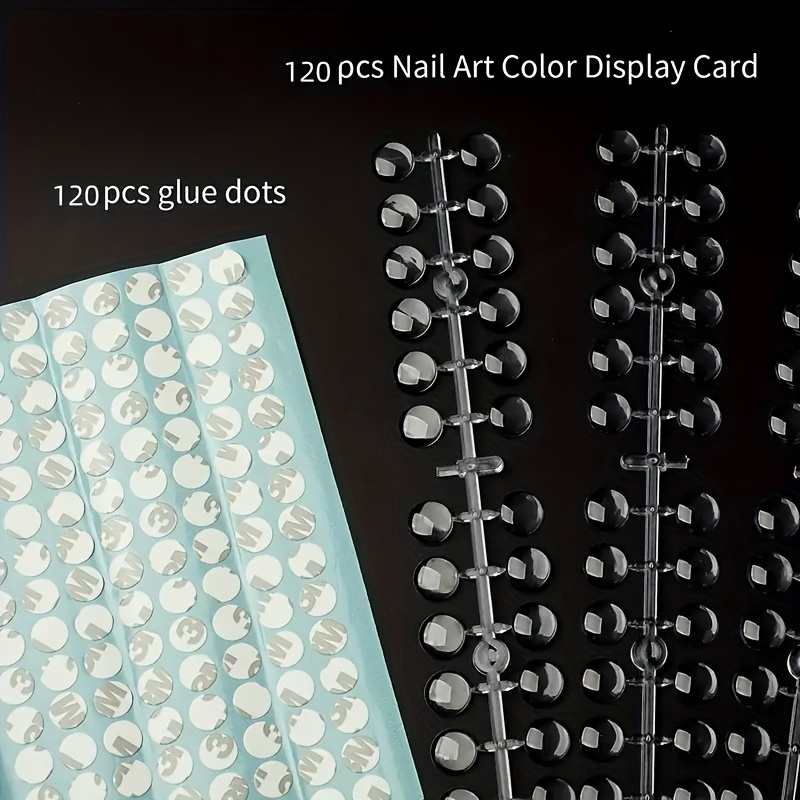 TEMU Transparante 2 Sets voor Nagelkunst Display Tips - Perfect voor Nagellak Training en Kleur Display