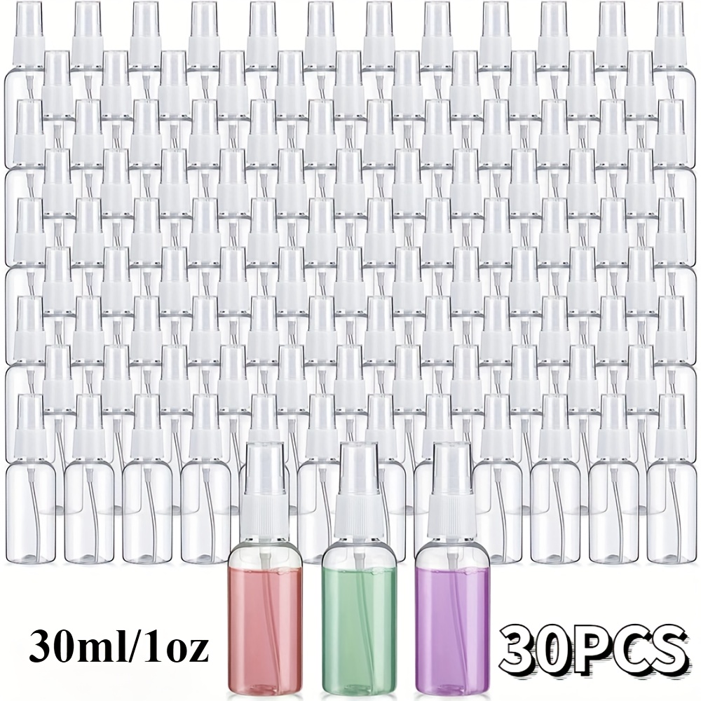 

[top-] 30pcs 1oz Mist Bottles - Clear, Bps-free Plastic For &