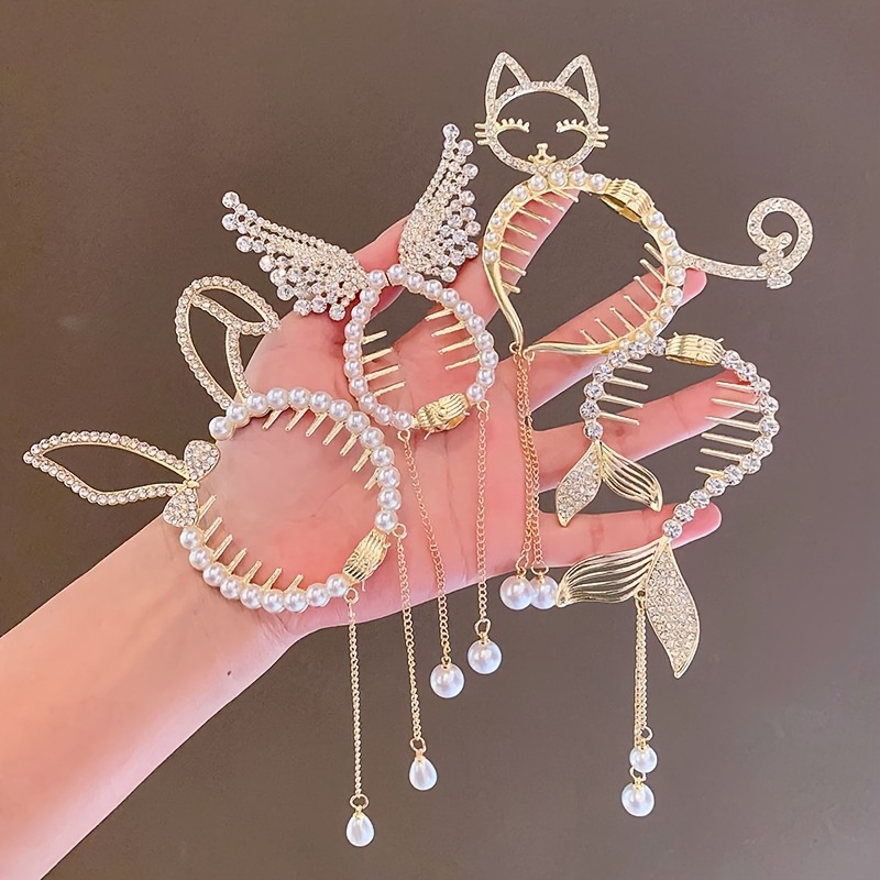 6pcs creative animal design metal hair clip set stylish and cute hair accessories for everyday use parties or gifts elegant hairstyle clips Product details 4