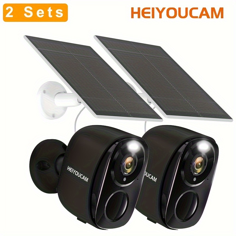 solar battery security camera wireless outdoor 3mp night Temu