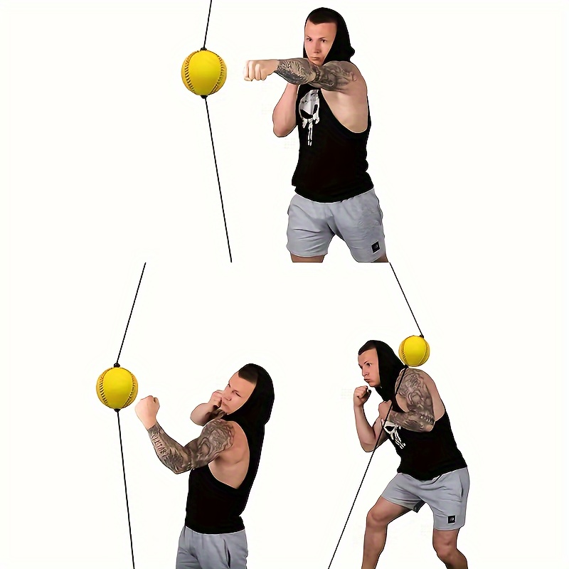 

1pc Boxing Reflex Ball With 2 Suction Cups And Tension Rope For Reaction, And Force Training, Taekwondo, Kicking Exercise