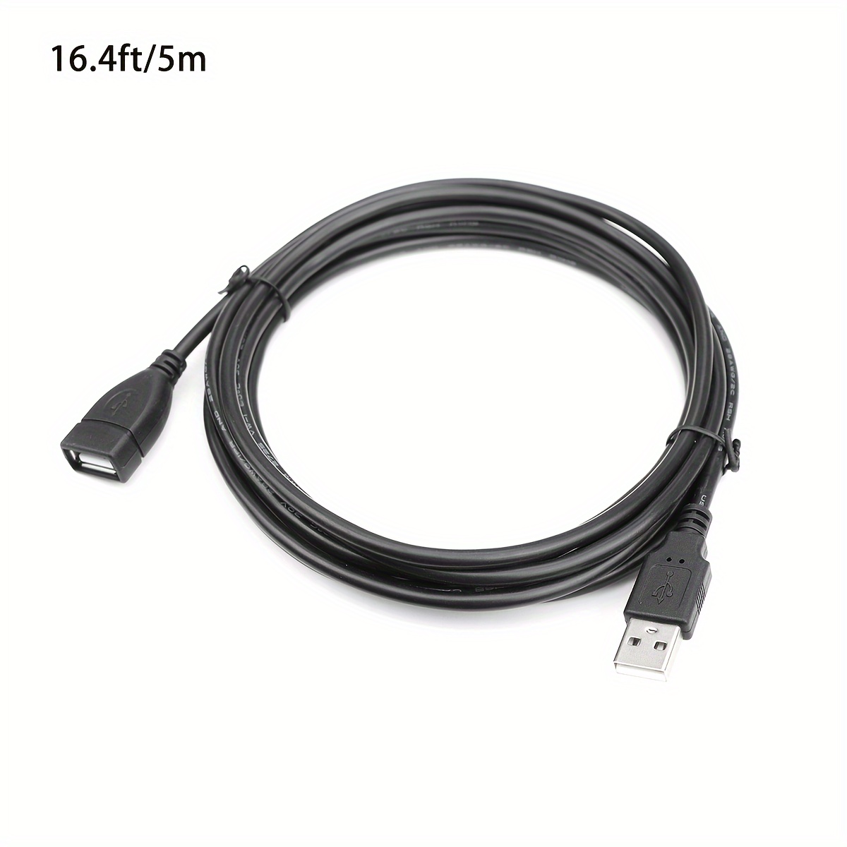I-zclive Usb 2.0 Extension Cable - Oxygen-free Copper, Male To Female, Type For Flash Drives, Hard Drives, Printers & Webcams, I-zclive