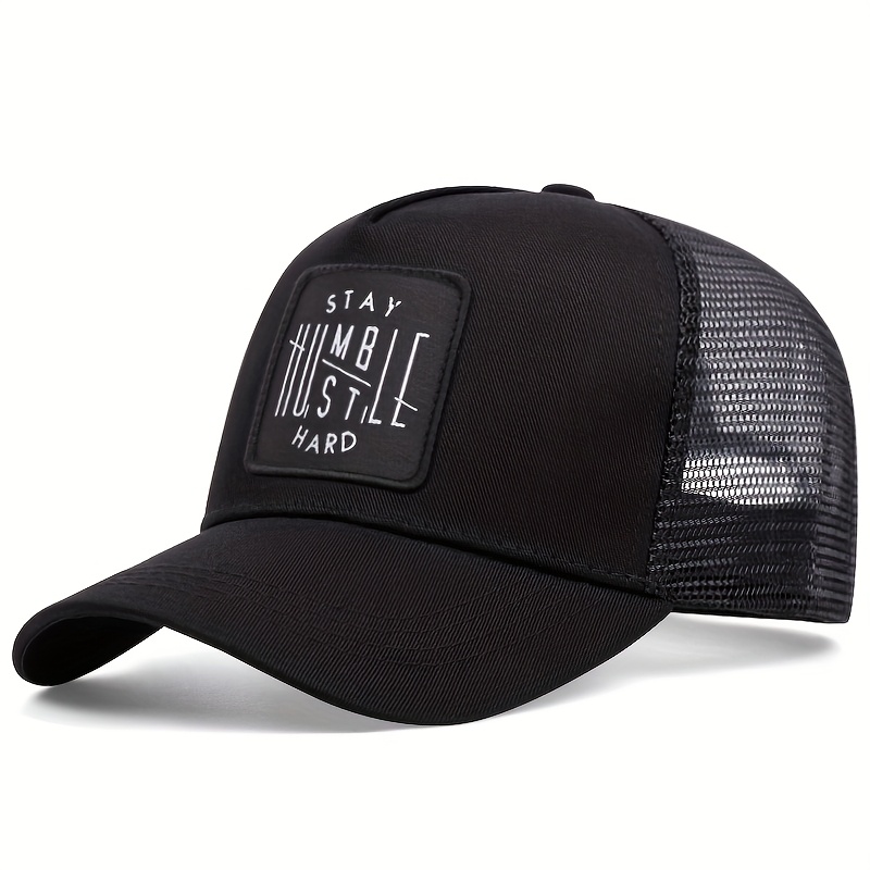 Image of Stay Hard Embroidered Baseball Caps, Men's And Women's Outdoor Sports Events, Casual Baseball Caps And Net Caps Are Simple And Fashionable