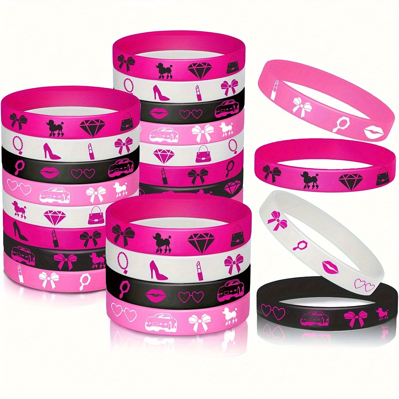 

8pcs Hot Wristbands, Assorted Styles, Bracelets For , Bridal , Christmas, , , Decorations