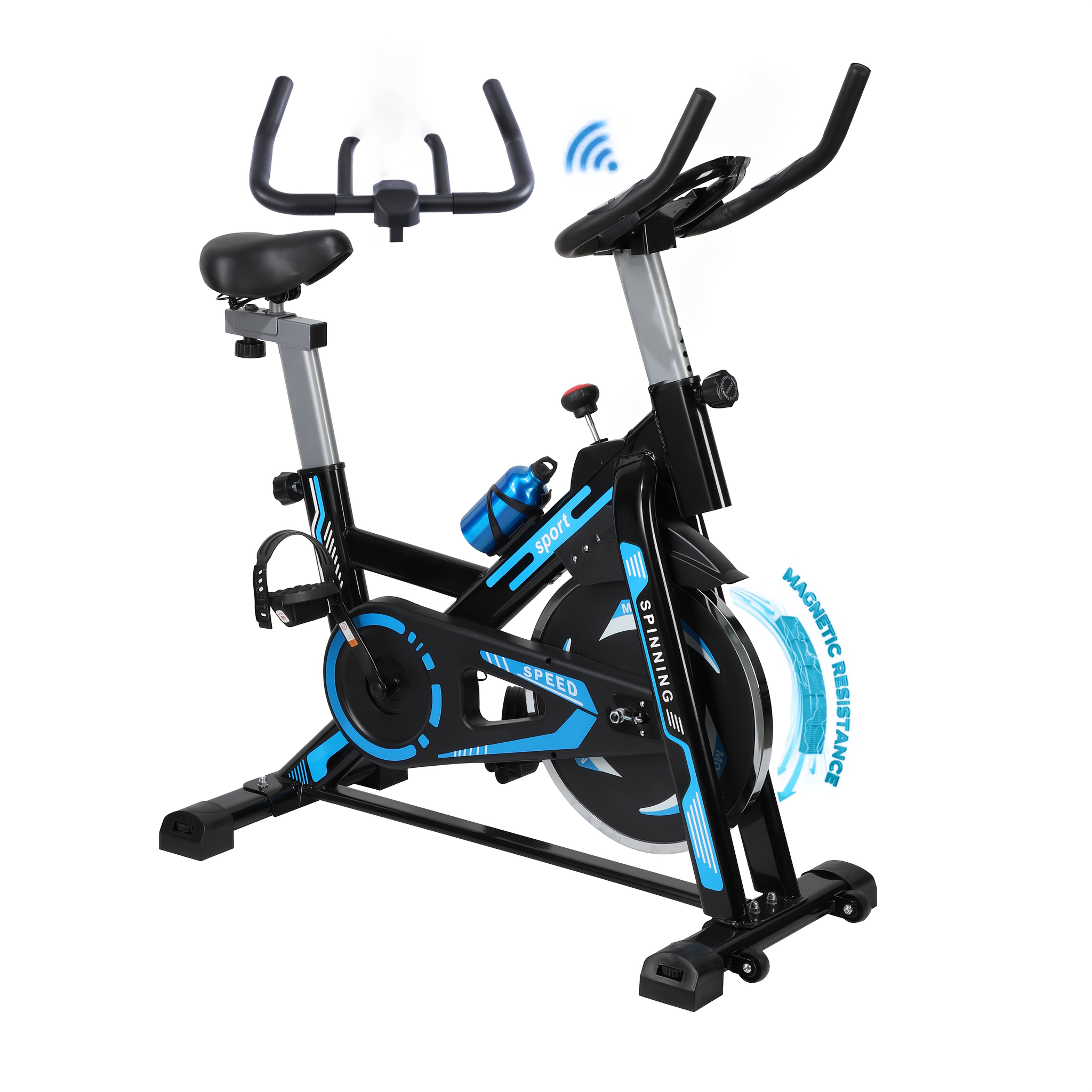 TEMU Blue Large Leg Trainer Adjustable Aerobic Fitness Equipment Sports Fitness Leg Exercise Equipment | Housewarming Gift Goodies