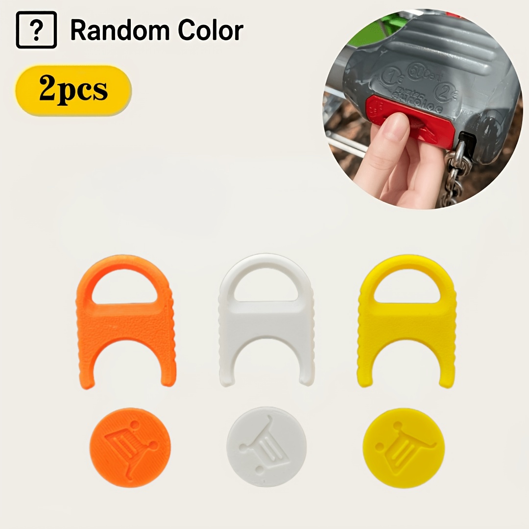 TEMU Llavero para desbloquear carrito de compras, 2 piezas, diseño desmontable, llavero de carrito de portátil, compatible con carritos de 1 euro