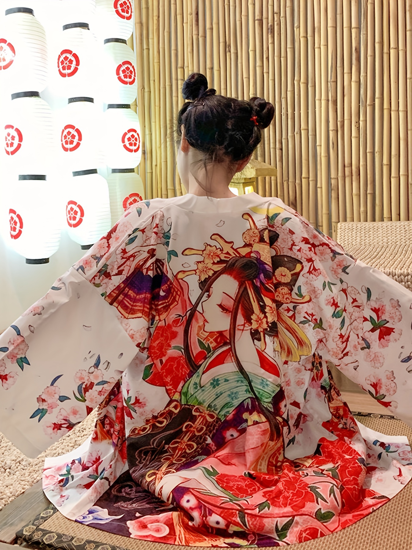 Kimono For Women JULMCOMO Lightweight Cardigans For Women 3/4