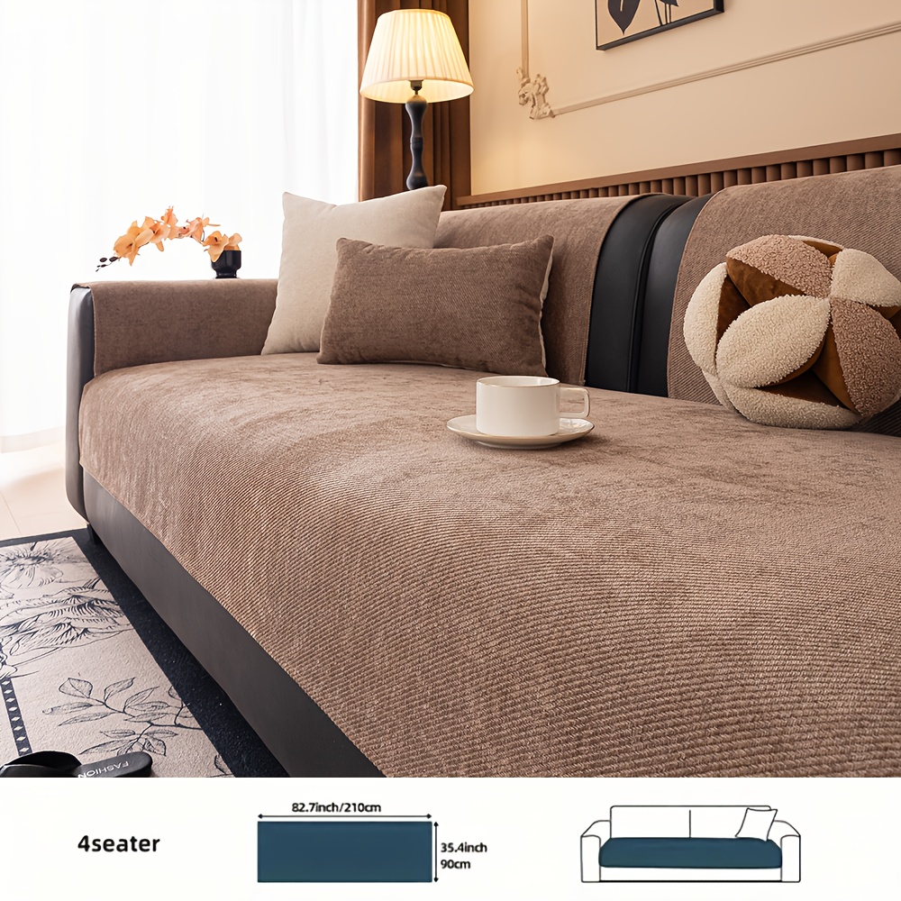 1pc Of Universal Sofa Cushion For , A Easy Pet-proof And Anti-slip Sofa Cover, A Cat Scratch-resistant Sofa Protector Suitable For L-shaped Sectional Sofas And 1/2/3/4 Seat Sofas (sold Individually)