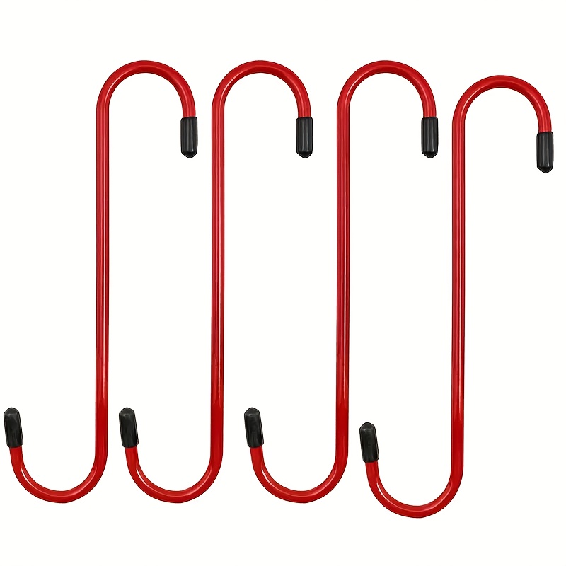 TEMU 4-pack Brake Caliper Hanger Set - Suspension Service Protective Hooks With Rubber Tips To Prevent Brake Hose Damage During Repair Work