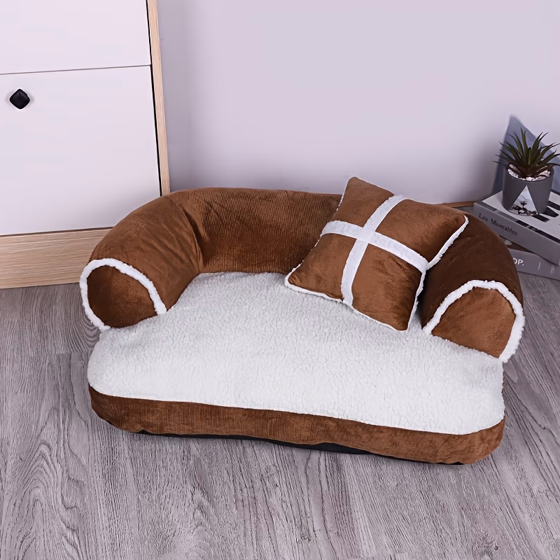 winter warm and washable dog bed a pet sofa suitable for ideal for small to large dogs and cats providing a comfortable pet mat Product details 0